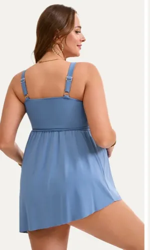  Maternity One Piece Swim Dress With Tie Side thumbnail 3