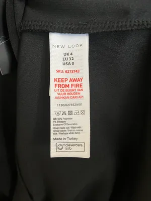 ASOS New look Black Side Button Down Midi Skirt thumbnail 9