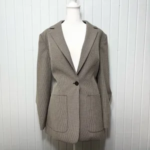 Calvin Klein Notch collar Women's‎ Checkered Blazer Size 6 thumbnail 3