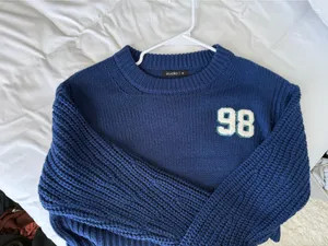 Cropped Sweater Blue thumbnail 1