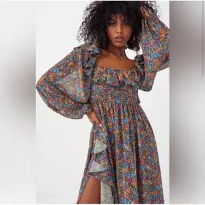 NWT For Love and Lemons BrittanyMidi Ditsy Floral Midi Dress Sz Small‎ $265 thumbnail 2