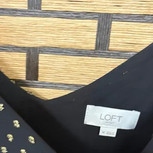 Loft Outlet Black And Gold Dot Tank‎ Top Size Large thumbnail 4