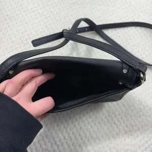 Kate Spade Black Saffiano Leather Rhinestone Embellished Small Crossbody Bag thumbnail 4