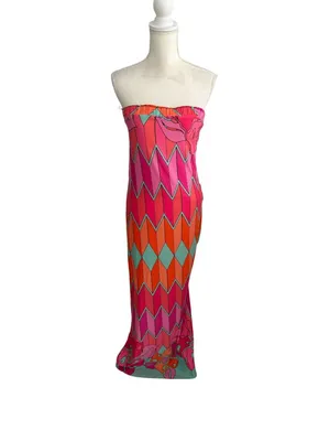 ANALILI Strapless Tie Back Column Maxi Dress Size XS thumbnail 8