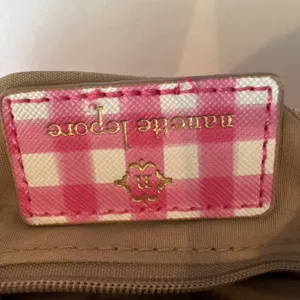 Nanette Lepore Purse Pink Plaid Baguette Bright Small No Shoulder Strap Preppy thumbnail 9