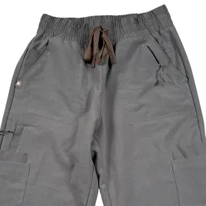 FIGS Charlotte 21 Pocket Scrub Pants Women Small Gray Jogger Technical W21SW2042 thumbnail 1