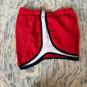 Nike Womens Tempo Running Shorts Red | White | Black Size Small thumbnail 7