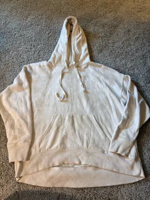 Aerie Pale Green and Cream Oversized Hoodie thumbnail 1
