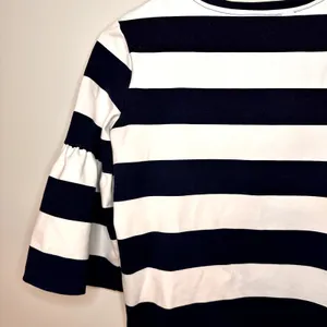 Lauren Ralph Lauren Bell Ruffle Sleeve Striped Top‎ 100% Cotton Size S thumbnail 7