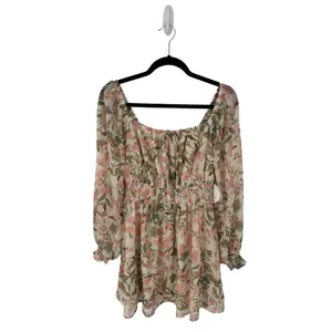 Lost & Wander Wildflowers Mini‎ Dress Neutral Pink Floral S $98 thumbnail 3