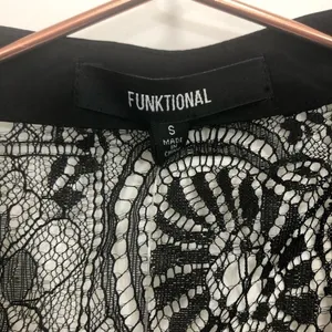Revolve Funktional black lace cut out cocktail dress size Small thumbnail 7