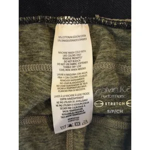 Calvin Klein Performance 2Pc Bike Short Set Olive Green Activewear Women's Small thumbnail 4