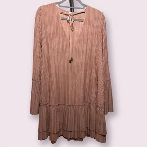 Free People Can’t Help It Clay Pink Mini Dress Medium thumbnail 15