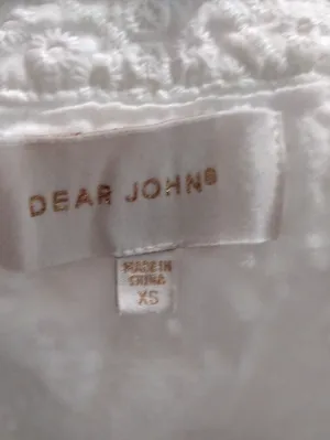 Dear john White Eyelet V-Neck Summer Dress thumbnail 4