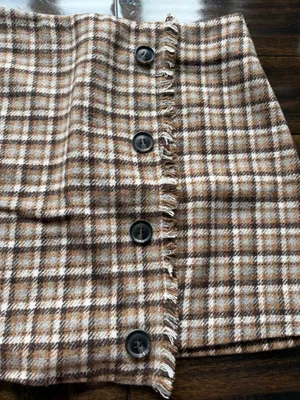 HYFVE Brown Plaid Skirt thumbnail 2