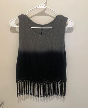 Ombre Fringe Tank Top thumbnail 1