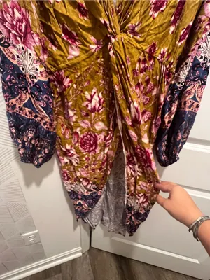 NWT Anthropologie printed floral tunic size L thumbnail 7