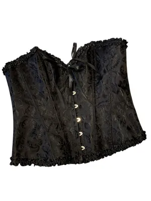 SHEIN Satin Brocade Corset Top thumbnail 2
