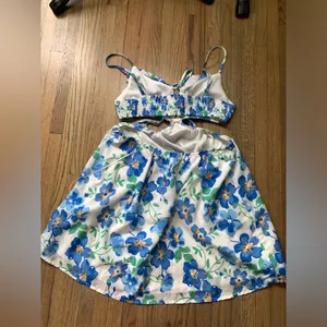 Princess Polly offshore mini dress 8 blue floral thumbnail 6