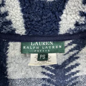 Vintage Ralph Lauren Fleece Sherpa LRL Navajo Aztec Southwestern Tirbal Jacket L thumbnail 12