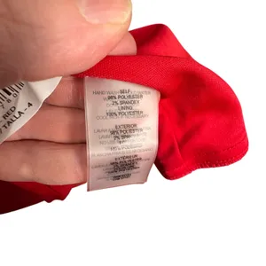 Sienna Halter‎ Ruched Draping Midi Dress Sz 0 Red Classic Cocktail Party Wedding thumbnail 8
