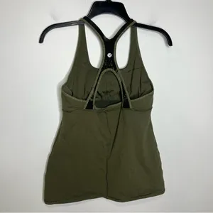 Lululemon Satnam tank olive green size‎ 10 thumbnail 3