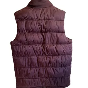 Old Navy Puffer Vest Burgundy S Women‎ Padded Sleeveless Quilted Gilet thumbnail 2