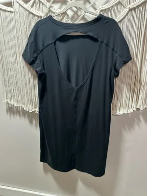lululemon athletica Black Short-Sleeve Midi Tee Dress thumbnail 6