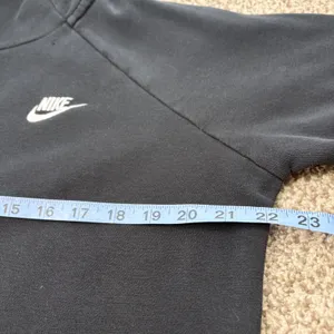 Nike Hoodie Women M Black Funnel Neck Essential Fleece Pullover BV4116 Gym Yoga thumbnail 8