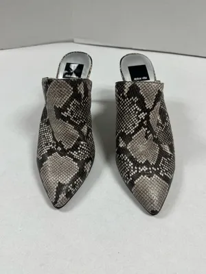 Dolce Vita‎ Women's Stiletto Sandals Snakeskin Pointed Toe Slip On - Size 8. thumbnail 7