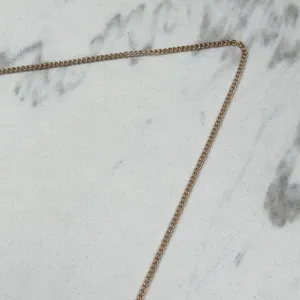 Chico's Rose Gold Tone Chain Link Rhinestone Pendant Necklace ✨ thumbnail 5