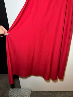 Red Bustier Maxi Sundress Basquet Waist Women’s XS thumbnail 4