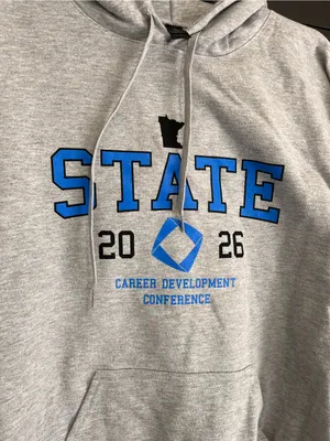 MN State 2026 Career Conference Gray Pullover Hoodie Sweatshirt Unisex Sz M NWOT thumbnail 3