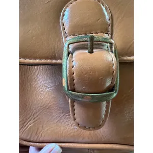 Frye Carmel Brown Genuine Leather Boho Satchel Small Anti Theft Crossbody Bag thumbnail 11