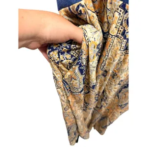 Free People $168 This Is The One Sundress Denim Boho Paisley Print Midi Dress XS thumbnail 5