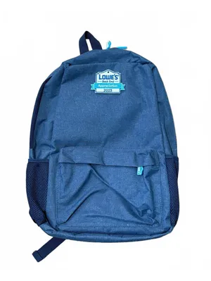 Lowe’s Back End Appreciation 2023 Employee Backpack Blue Gray Logo Work Bag thumbnail 1