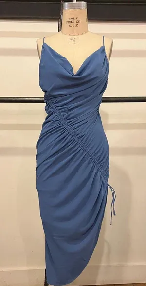 Abercrombie blue dress thumbnail 1