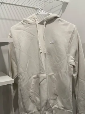 Nike white bike hoodie thumbnail 1