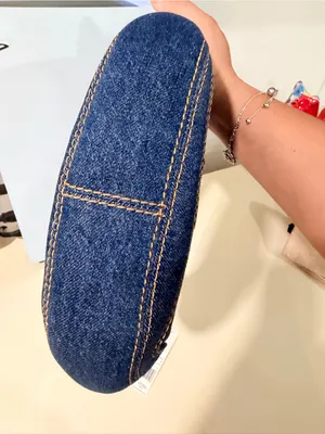Marc Jacobs Dark Blue Denim Crescent Shoulder Bag thumbnail 11