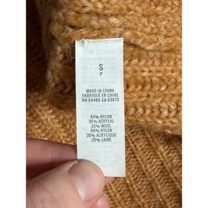 Aerie Ribbed Knit Hoodie‎ Pullover Sweater Women's Size S Wool Blend Soft Warm thumbnail 6