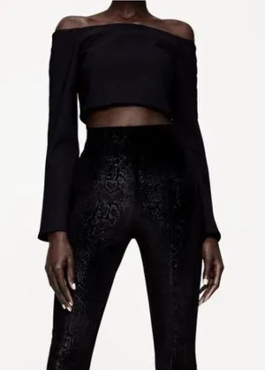 ZARA Black Crop thumbnail 1