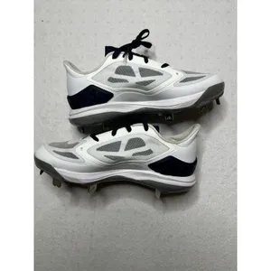 Adidas Adizero PureHustle Softball Cleats White Navy Women’s 8 NWT thumbnail 4