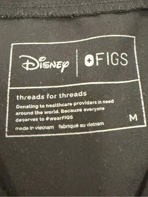 Limited Edition: Disney x FIGS Mickey Mouse Scrub Top Medium thumbnail 5