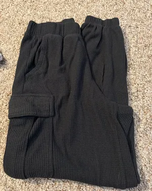 Aerie Waffle Knit Joggers Cargo thumbnail 1