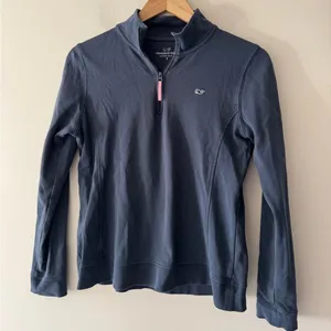 Vineyard Vines Navy Women's Quarter‎ Zip Pullover Sweatshirt thumbnail 1