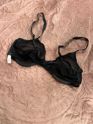 Sheer Black Unlined Bra - Women Intimates & Sleepwear thumbnail 2