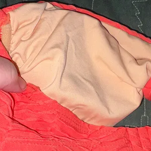 New Cotton On coral textured Bikini Top ban-do size s/m thumbnail 9