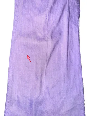Alice + Olivia Dylan Linen Blend High Waist Wide Leg Purple Pants 0 in Solstice thumbnail 12