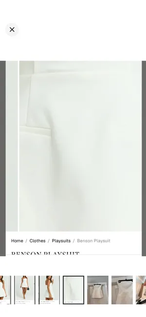 Showpo New Strapless White Playsuit XS thumbnail 4