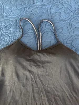 LULULEMON Power Y Tank Top Black Size 6 thumbnail 3